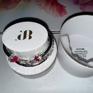 Bomb Party Summer Stack Rhodium Bracelet